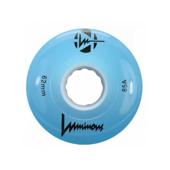 NEW LED Quad Roller Skates Luminous Blue Wheels Radar Wheel Bag - BLUE SET - Picture 5 of 12